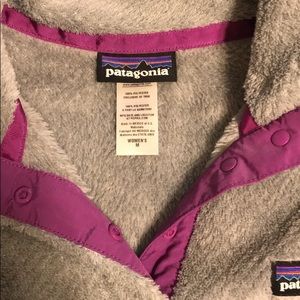 Womens Patagonia Re-tool snap fleece pullover